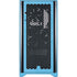NHL Utah Mammoth Distressed Blue Corsair 4000D Tempered Glass Mid-Tower ATX Case Skin